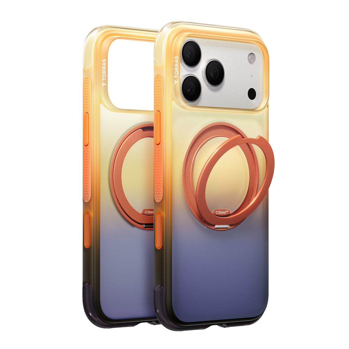 Torras Apple iPhone 18 Pro O3 Air Gradient Standlı Magsafe Kapak